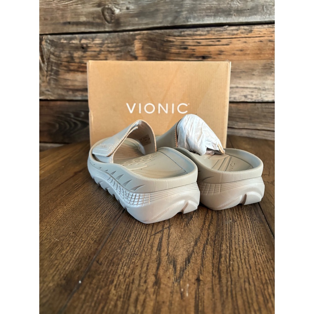 Vionic Rejuvenate Recovery Slide Sandals Cobblestone Beige Womens 5 10899S2250 - Picture 5 of 6